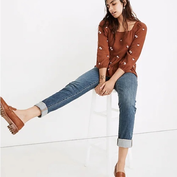 Madewell The Slim Boyjean in Fearn Wash Size 25 EUC blue Jean D0504 - Picture 1 of 9